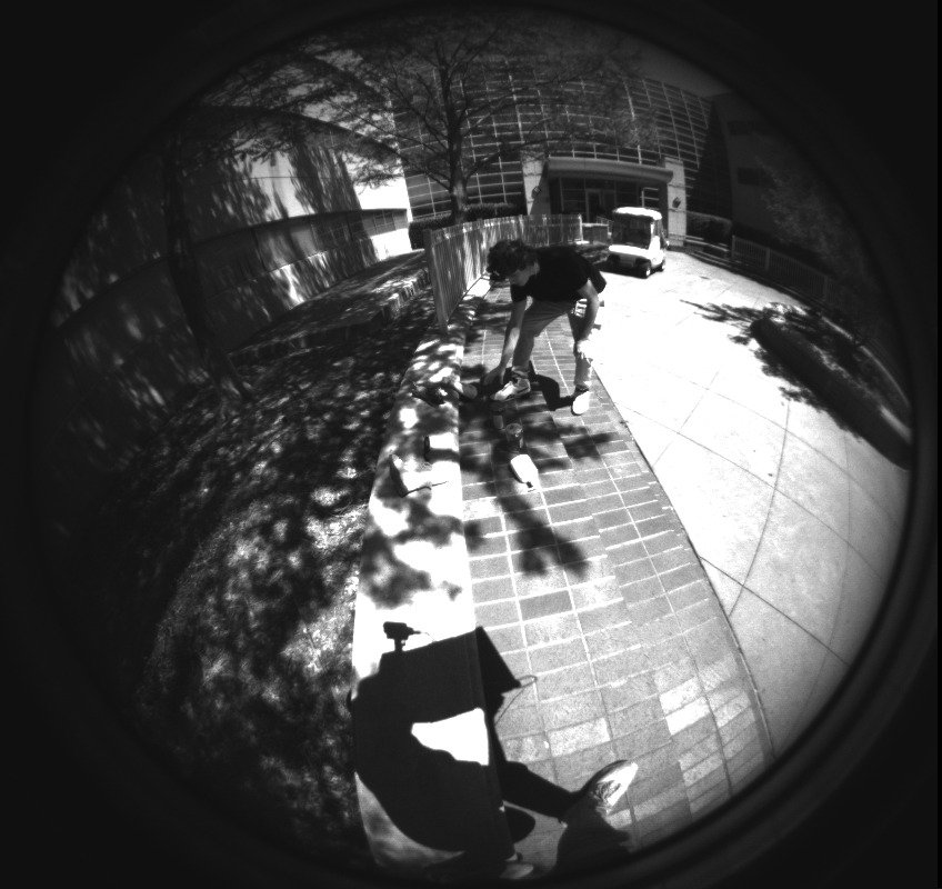 Right calibrated T265 fisheye image.